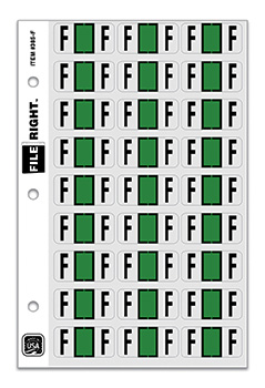 File right™ brand - alphabet labels